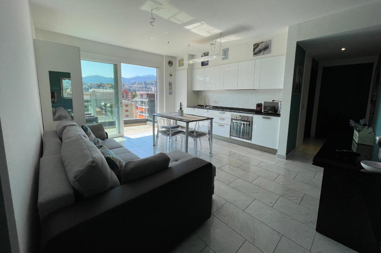 Panoramic Penthouse Lägenhet Lugano Exteriör bild