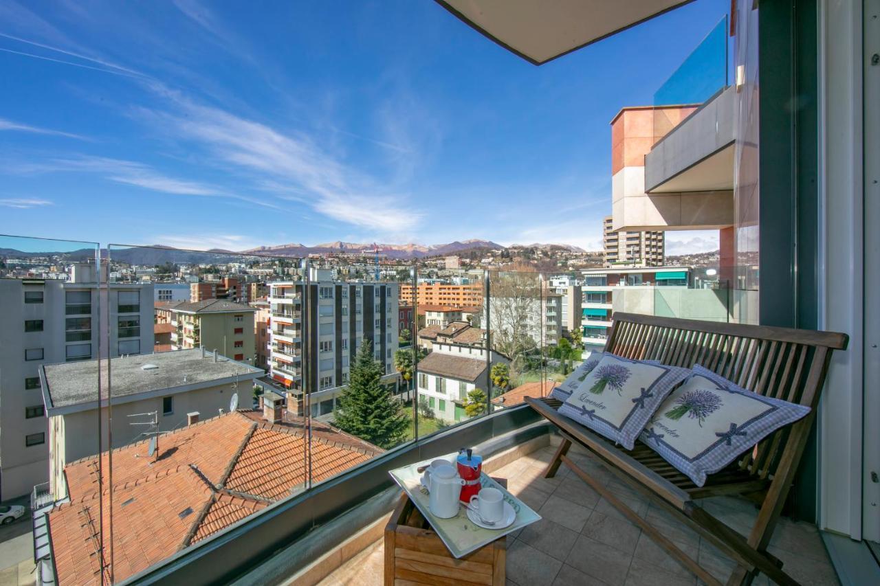 Panoramic Penthouse Lägenhet Lugano Exteriör bild