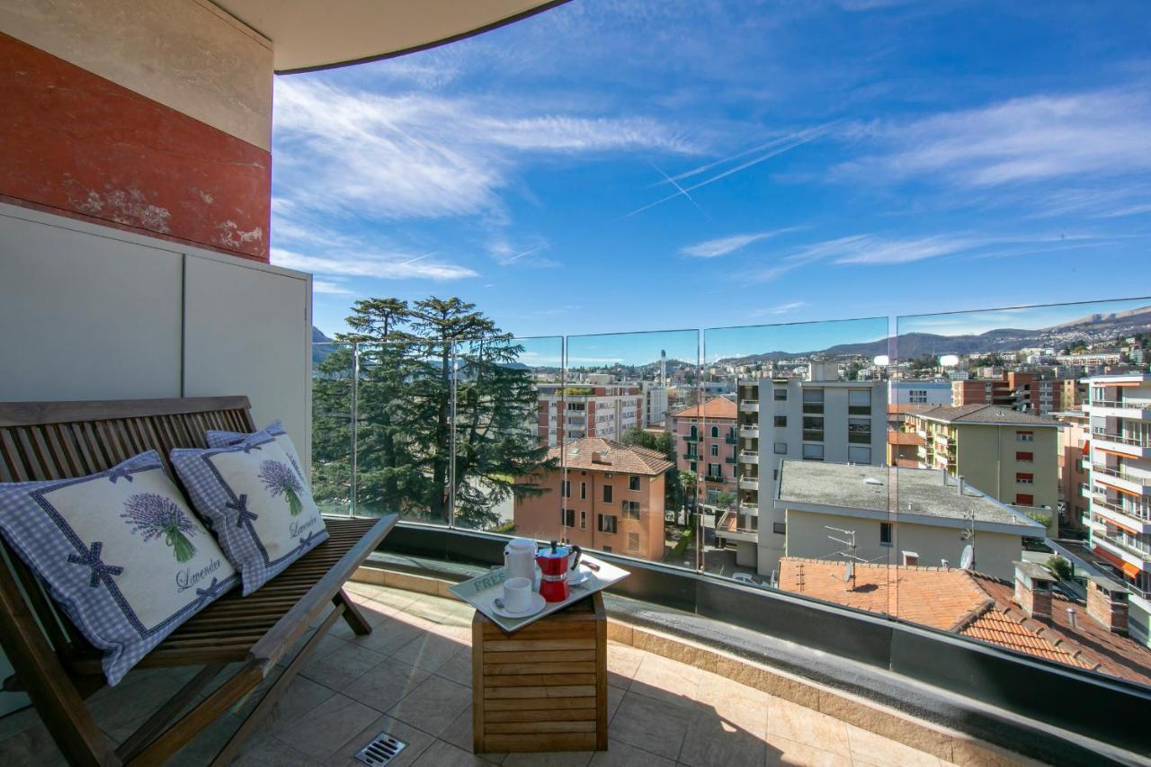 Panoramic Penthouse Lägenhet Lugano Exteriör bild